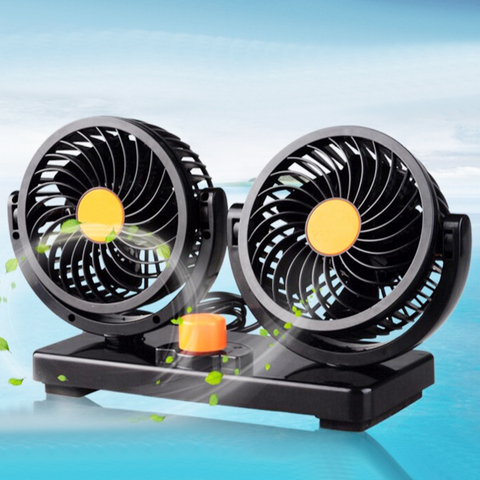 12V 24V 360 Degree All-Round Adjustable Car Auto Air Cooling Dual Head Fan Low Noise Car Auto Cooler Air Fan Car Fan Accessories ► Photo 1/6