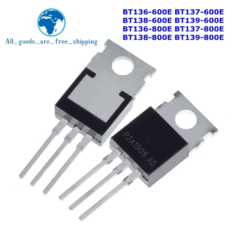 10PCS BT136-600E BT137-600E BT138-600E BT139-600E BT136-800E BT137-800E BT138-800E BT139-800E TO-220 BT136 BT137 BT138 BT139 IC ► Photo 1/6