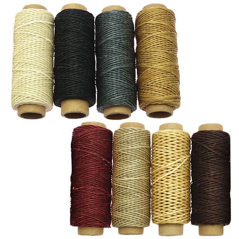 8 Rolls Waxed Thread Cord for luggage Shoes Leather Repair 30m Assorted Colors 150D DIY Leather Craft Hand Sewing Waxed Threads ► Photo 1/6