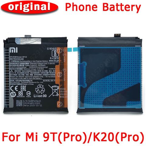 100% Original For Xiaomi Mi 9T Pro K20 Battery BP40 BP41 Cellphone Built-in Li-lon Batteria Replacement Spare Parts ► Photo 1/3