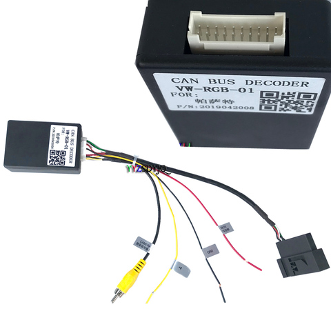 RGB to CVBS (RCA) AV Signal Converter Adapter for Factory Original Rearview Back for VW Passat OEM Android DVD ► Photo 1/3