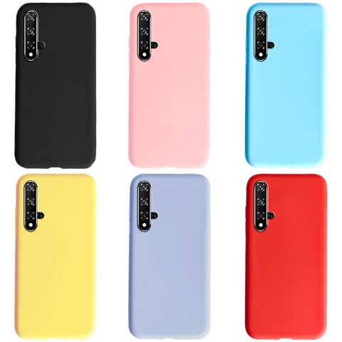 Case For Huawei Honor 20 Pro Honor20 YAL-L21 YAL-L41 Back Cover Phone Case Luxury Soft Matte Silicone Bumper on Honor 20 Cases ► Photo 1/6