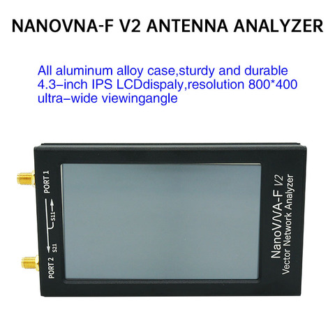 KKMOON NanoVNA-F V2 4.3 Inch IPS LCD Display Vector Network Analyzer S-A-A-2 Antenna Analyzer Short Wave HF VHF UHF Meter ► Photo 1/6