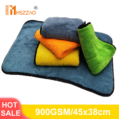 45x38cm 900GSM Car Wash Microfiber Towel Car Cleaning Drying Cloth Hemming Car Care Cloth Detailing Car Wash Towel For Toyota ► Photo 1/6