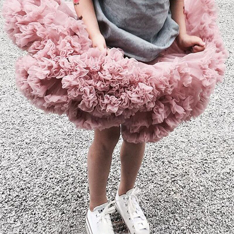 New Baby Girls Tutu Skirt Ballerina Pettiskirt  Fluffy Children Ballet Skirts For Party Dance Princess Girl Tulle clothes ► Photo 1/6