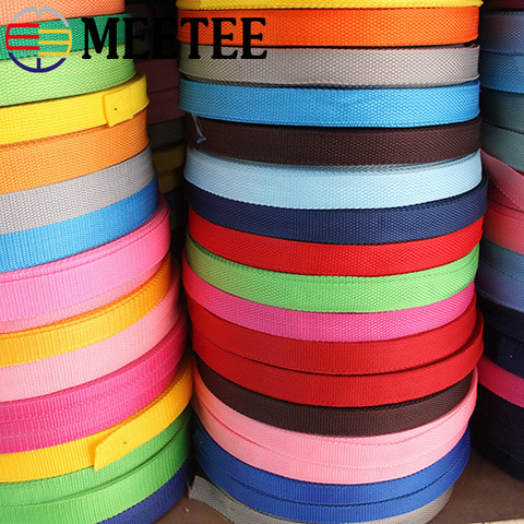 100Yards 2cm New Polyester Webbing Ribbon Band Backpack Strap Webbings Tape Dog Collar Outdoor Bag Garments Parts ► Photo 1/5