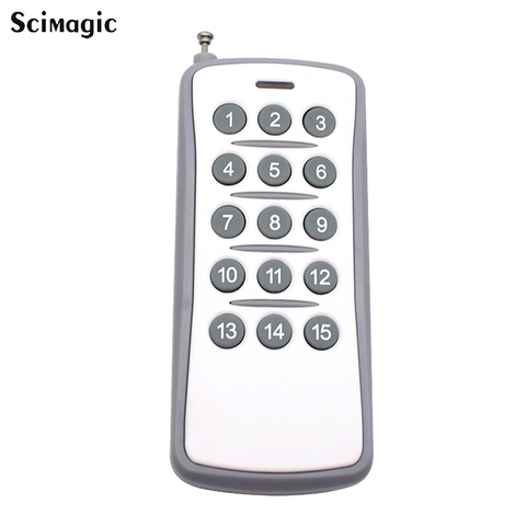 15 CH Channels 15CH RF Wireless Remote Control 433 MHz Transmitter 1527 EV1527 433mhz Learning code remote controller ► Photo 1/6