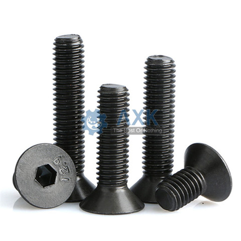 50 /10pcs M2 M2.5 M3 M4 M5 M6 M8 Din7991 Stainless Steel 304 Or Black Grade 10.9 Hexagon Hex Socket Flat Head Countersunk Screw ► Photo 1/6