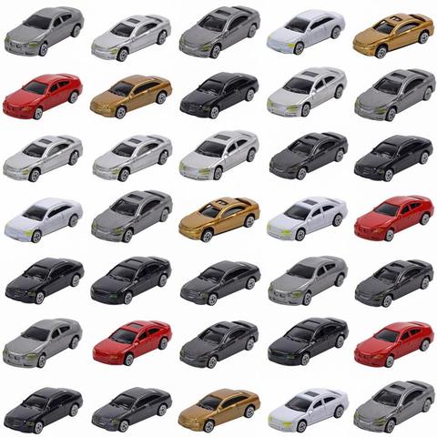 50pcs Miniature Model Cars 1:100 HO TT Scale Model Train Scenery Layout Model Cars C100 ► Photo 1/6
