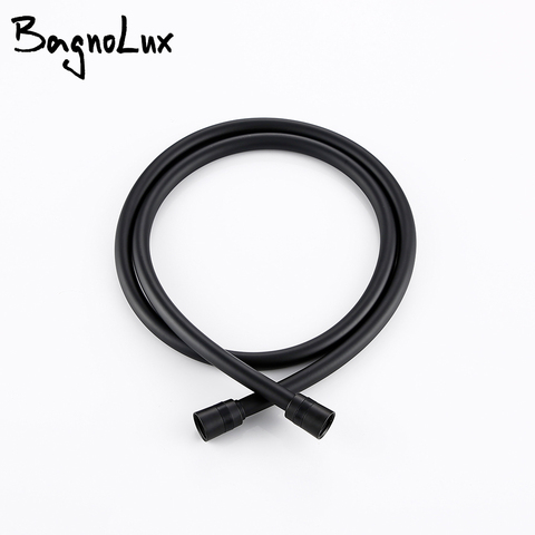 1.5m Shower Hose Flexible Matte Black PVC Shower Explosion-proof Home Bathroom Pipe Fittings Hose ► Photo 1/5