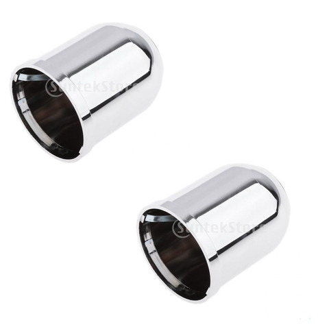 2x Car Trailer Camper Tow Bar Ball Protective Cover 50mm Cap Chrome ► Photo 1/6