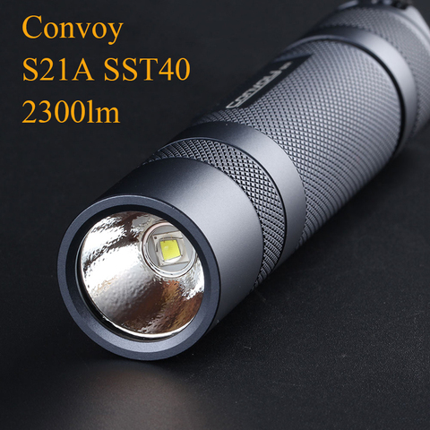 Convoy S21A Flashlight EDC Torch Flash Light SST40 2300lm Linterna LED 21700 18650 Flashlight Lantern Fishing Lamp Work Light ► Photo 1/6