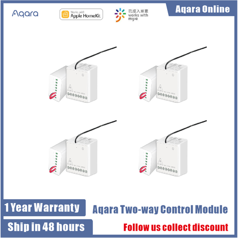 100%Original Aqara Two-way Control Module Wireless Relay Controller 2 Channels Work For Smart Xiaomi Home APP And Apple Home Kit ► Photo 1/6