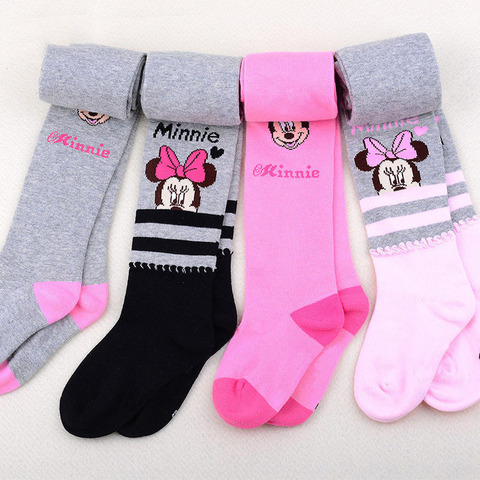 Buy Online Disney Tights For Girls Cute Pink Mickey Mouse Cartoon Pantyhose Girls Cotton Children Tights Stockings Pantyhose Baby Girl Alitools