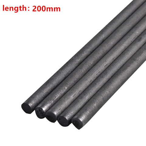 5Pcs/Lot 200mm 99.99% 3-18mm Carbon Rods Graphite bar Graphite Electrode Cylinder Corrosion Resistance Conductive Teaching ► Photo 1/6