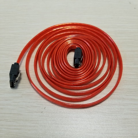 SATA 3th Generation Data Extension Cable Bimetal Buckle Copper Core Red 2M ► Photo 1/4