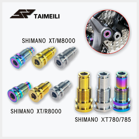 TAIMEILI Titanium alloy screw axle fixing Shimano m780 m785 m8000 r8000 rear transmission shaft repair screw ► Photo 1/3