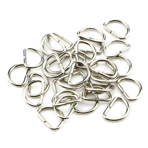 10Pcs Matal D Ring DIY Bag Parts Accessories D Jump Ring Snap Hook Trigger Lobster Clasps Clips ► Photo 1/6