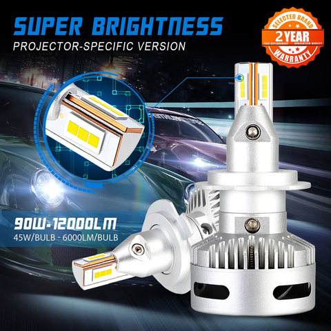 NOVSIGHT Car Projector Headlight H7 Led H7 H11 9005/9006 9012 D5 D2/D4 D1/D3/D8 90W 12000LM 6500K Auto Headlamp Fog Light Bulbs ► Photo 1/6