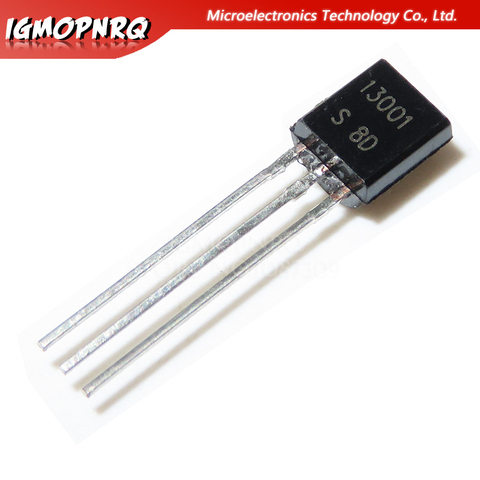 100pcs MJE13001 13001 TO-92 600V 200MA NPN Transistor new original ► Photo 1/1