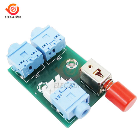 XH-M371 Audio Switching Module 3.5 Audio 2 into 1 Out Switch Switch Board Audio Socket Switch Diy Electronic PCB Board ► Photo 1/5