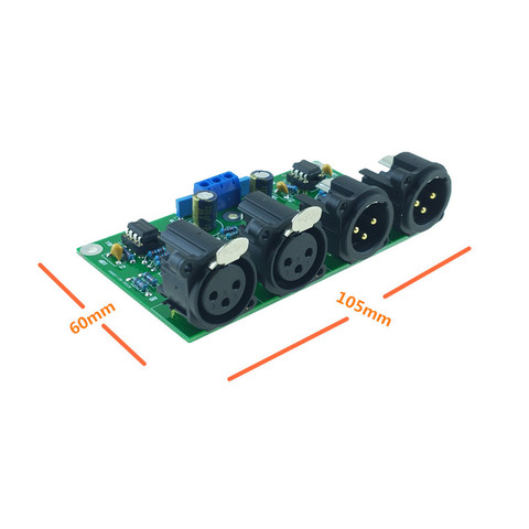 DIY Balanced preamp Board Unbalanced to balanced RCA to XLR for HIFI preamplifier AUDIO free shipping ► Photo 1/5