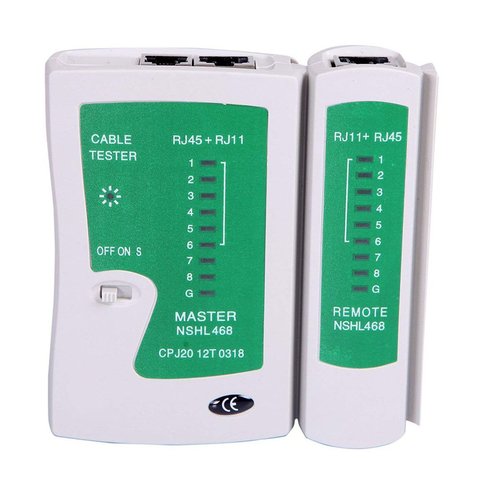 Professional Network Cable Tester RJ45 RJ11 UTP LAN Cable Tester Networking Tool Handheld Wire Telephone Line Detector ► Photo 1/6