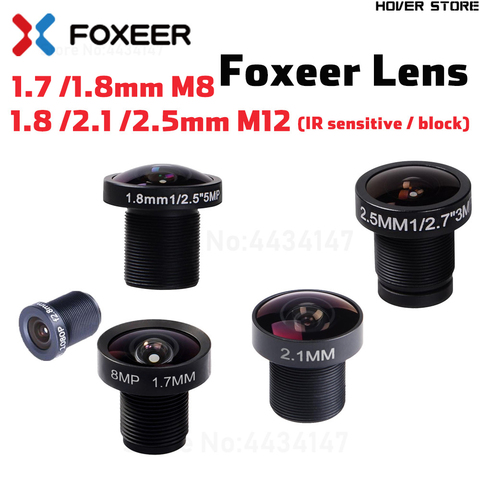 Original Foxeer Replacement Camera lens 1.7mm M8 Lens/5MP 1.8/2.1/2.5mm M12 Wide Angle Lens for Arrow/Predator/Falkor Camera ► Photo 1/6