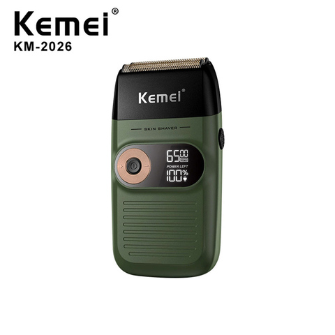 Kemei KM-2026 Electric Cordless Razor Shaver Twin Blade Reciprocating Shaving Machine Rechargeable Mens Electric Shavers Razor ► Photo 1/6