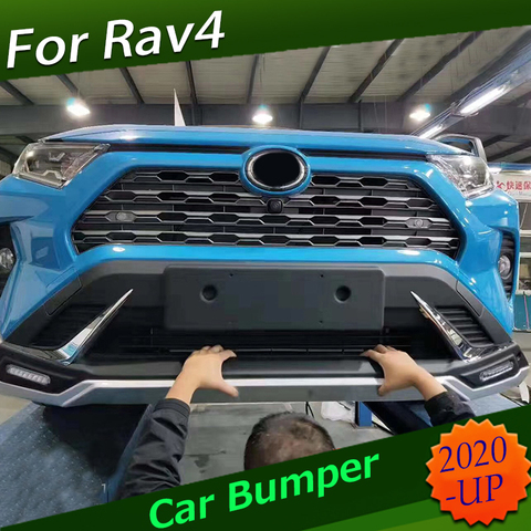 For Toyota RAV4 2022 Bumper Protector Body kit Car ABS Plastic Front Bumper Protector Sill Plate Cover Trunk Guard Trim ► Photo 1/6