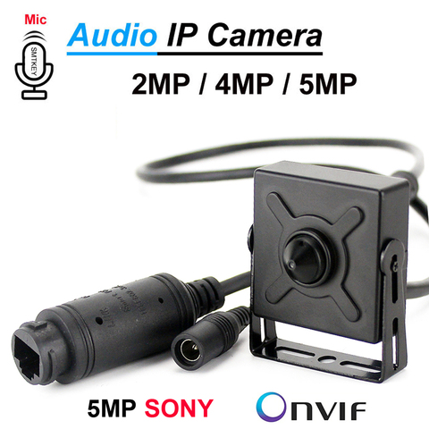 SMTKEY H.265 Motion Detect Audio mic Onivf 5MP SONY IMX335 POE or 12V IP Camera 1080P 2MP 3MP 5MP Metal Box IP network Camera ► Photo 1/6