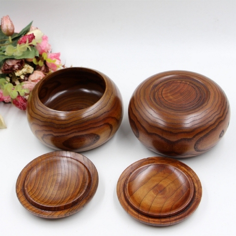 Go game wooden bowls yunzi bamboo cans chess box ► Photo 1/5