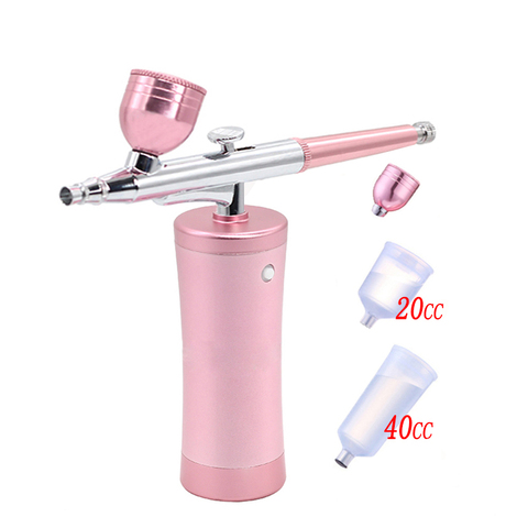 0.3mm Mini Air Compressor Kit Air Brush Paint Spray Gun Airbrush For Nail Art Tattoo Craft Cake Nano Fog Mist Sprayer ► Photo 1/6