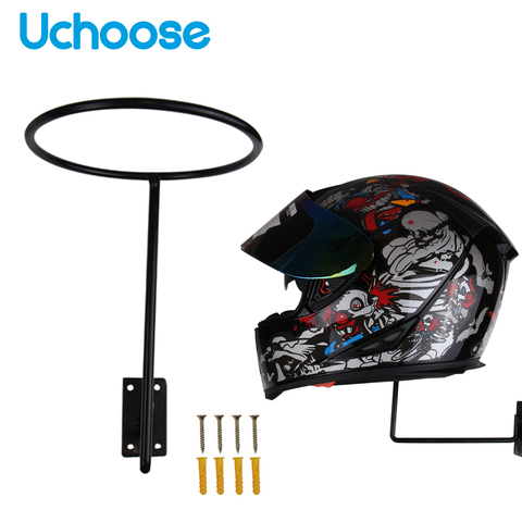 Motorcycle Helmet Holder Hanger Support Aluminum Wall Mounted Hook Rack For Hat Cap Motorcycle Accessories ► Photo 1/6