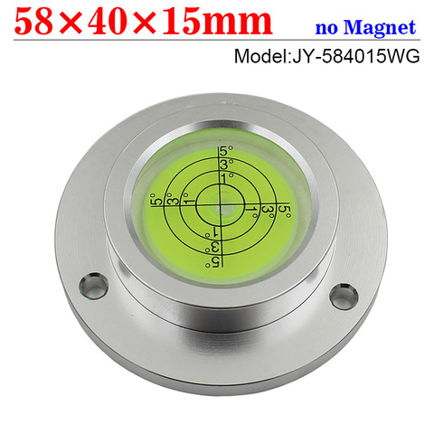 Matal shell Universal Circular Bubble Level Bullseye Spirit Level Bubble Measuring Instruments Protractor Tool ► Photo 1/6