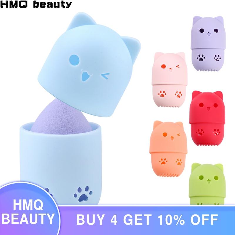 makeup sponge storage box dustproof silica gel puff storage box Cosmetic Sponge Drying Case Egg Puff Holder ► Photo 1/6