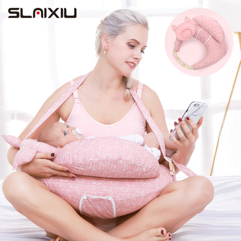 Nursing pillow pregnancy Maternity Breastfeeding Multifunction Adjustable Cushion Infant Newborn Feeding  Layered Washable Cover ► Photo 1/6