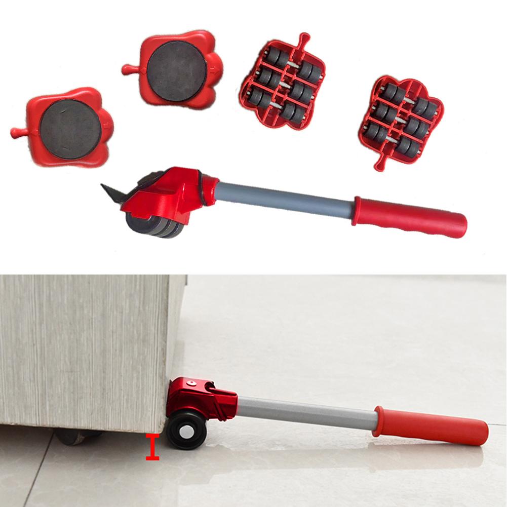 5PCS/Set Professional Furniture Lifter Tool Set Furniture Mover Wheel Bar  Roller Device Heavy Stuffs Moving Hand Tools - AliExpress