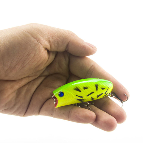 1Pcs 3D Eyes Fishing Lure 5.5cm 11g 8# Hooks Pesca Fish Lifelike Popper Lures Wobbler Isca Artificial Hard Bait Swimbait ► Photo 1/6