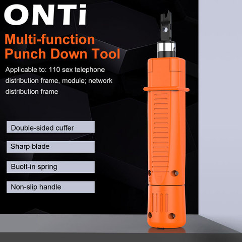 ONTi Cost-effective Engineer 110 Wire Cutter AMP Module Wire Tool Double Head for Network Voice Phone Module Patch Panel ► Photo 1/6