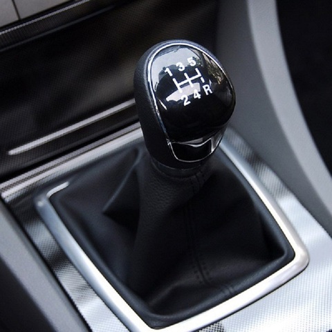 Silver Black Gear Shift Knob 5 Gear 6 Speed Manual For Ford Focus 2 MK2 FL MK3 MK4 MK7 MONDEO KUGA GALAXY FIESTA Car Styling ► Photo 1/6