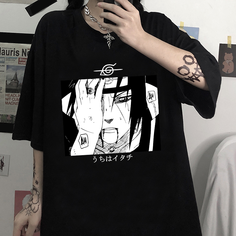 Itachi Uchiha Unisex T-Shirt Anime Adult Pop Culture Graphic Tee Nerdy Geeky