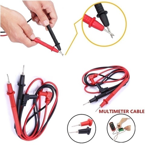 1000V 10A Multimeter probes Needle Tip Probe test leads probes for Digital Multimeters cable feeler for multimeter wire tips ► Photo 1/6