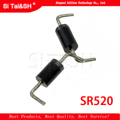 1PCS  Diode SR520 can replace MBR5200 SB5200 SR5200 5A / 200V ► Photo 1/1