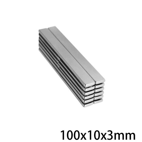 1~20PCS 100x10x3 Super Strong Magnetic Magnets Length 100mm Permanent Neodymium Magnet 100x10x3mm Longer Sheet Magnet 100*10*3 ► Photo 1/6