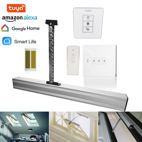 500mm Tuya Motorized Wifi Chain Window Opener Automatic Skylight Window Remote Control DC24V Electric Chain Window Opener ► Photo 1/3