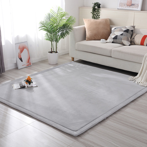 Large Carpet for Living Room Children Baby Crawling Tatami Mats Thick Play Mats Coral Fleece Mattress Bedroom Carpets and Rugs ► Photo 1/6