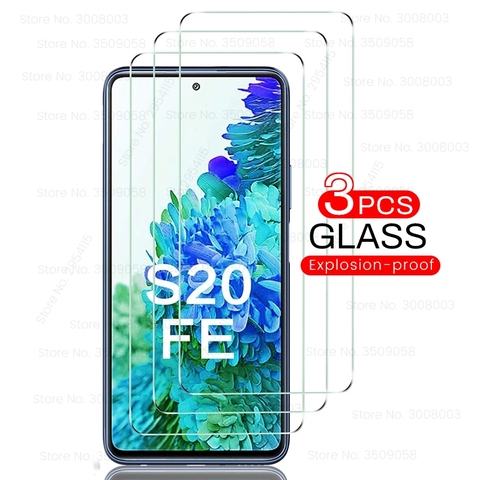3PCS Tempered Glass for Samsung Galaxy S20 FE Screen Protector Film Explosion Proof HD Clear Protective Glass for Samsung S20FE ► Photo 1/6