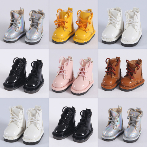 Ob11 baby shoes leather boots Molly sister head holala shoes GSC plain doll shoes doll accessories 1/12bjd shoes ► Photo 1/6