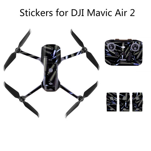 Protective Film PVC Stickers for DJI Mavic Air 2 Remote Controller Waterproof Scratch-Proof Decals Full Cover Skin Accessories ► Photo 1/6